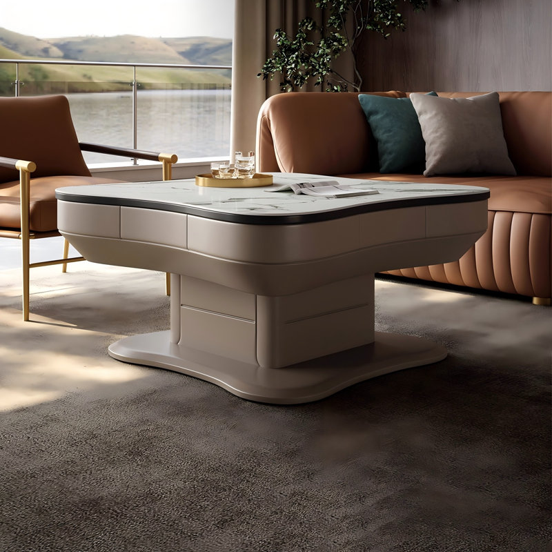 Household Automatic Multi-Functional Height Adjustable Mahjong Table & Dining Table for Chinese Rules