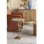 Table d'appoint paon 17,7 x 17,7 x 24 po avec plateau rond en verre (table basse incluse)