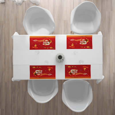 Polyester Patterned Rectangle Placemat