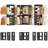 57.3"-151.7" Adjustable Closet System With 8 Drawers And 8 Clothes Rods-1559917492