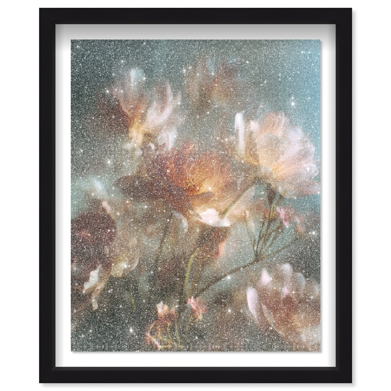Mystic Meadow Shadowbox Floral & Botanical Print by Oliver Gal, Black Frame, 16 x 20, 17.5"H x 21.5"W, Black Shadowbox
