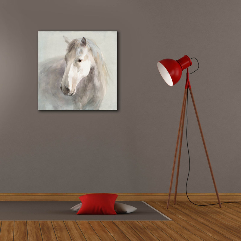 «Gentle Horse» par Danhui Nai, art mural sur toile, H 26 po x l 26 po