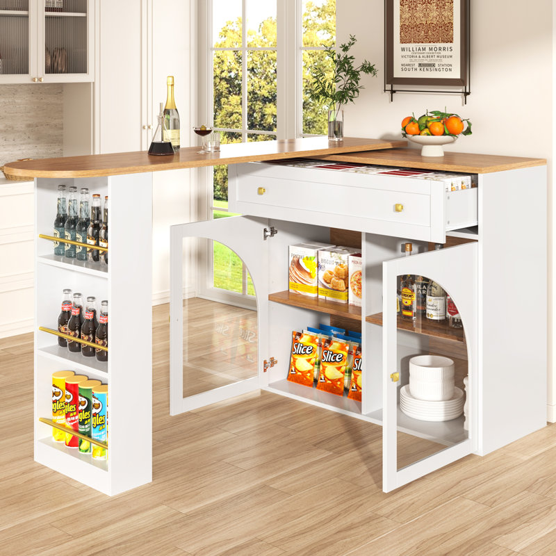204cm Home Bar, White