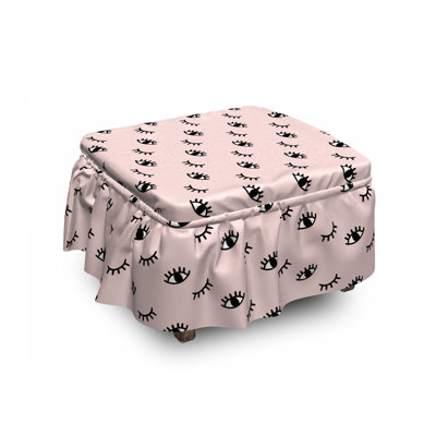 Box Cushion Ottoman Slipcover