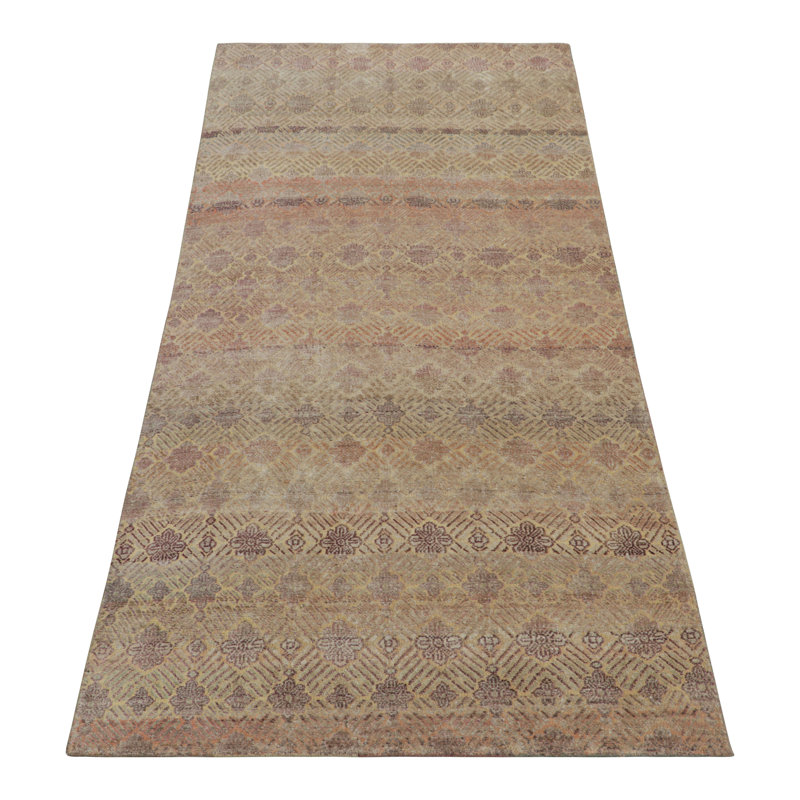 Handmade Silk and Wool Area Rug