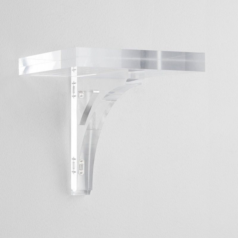 Glacier Square Acrylic Accent Shelf