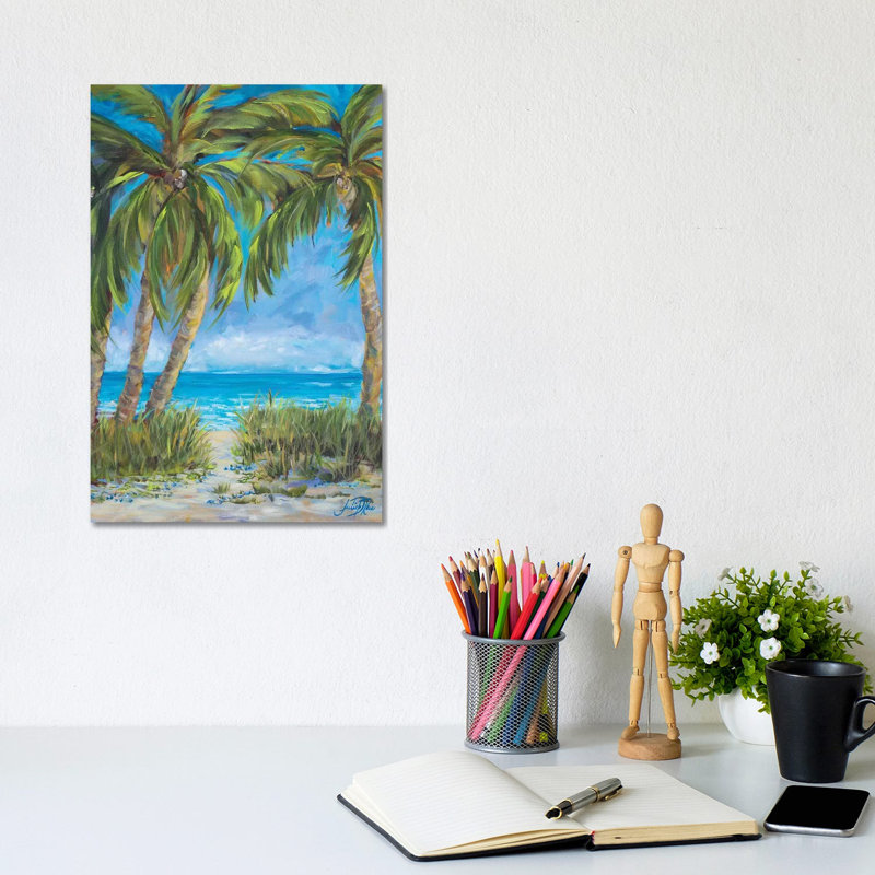 Tropical Paradise by Julie Derice - Wrapped Canvas Painting, 30.48cm H x 20.32cm W x 1.905cm D