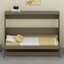Lit escamotable avec rangement, armoire-lit pliable avec coiffeuse, miroir central et 2 tiroirs latéraux-2104422760