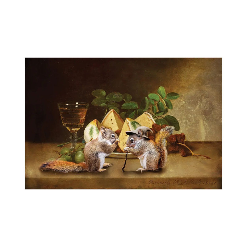 Red Squirrels Still Life 1PC3, 20.32cm H x 30.48cm W x 1.905cm D