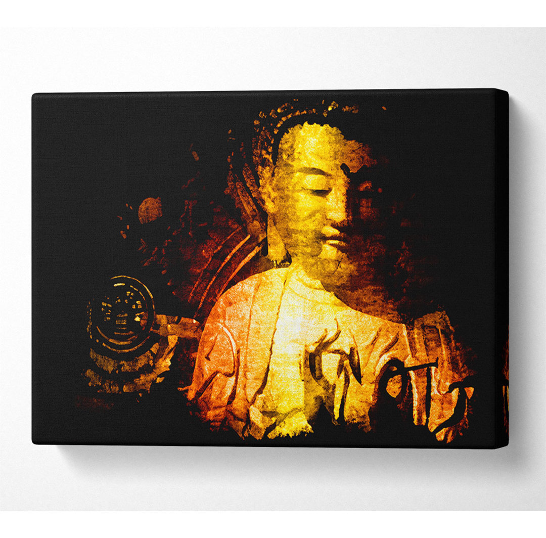 Buddha meditiert - Druck