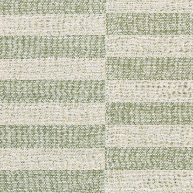 Moss Stripe Muslin Crib Sheet