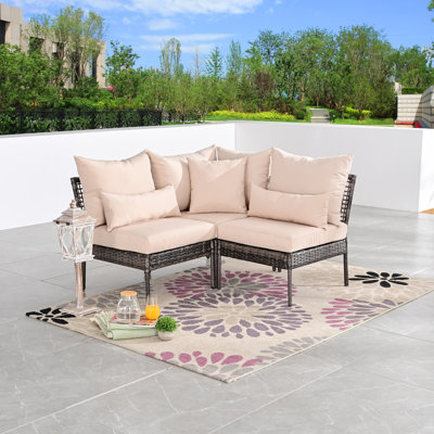 Addiego 51.6'' Polyethylene (PE) Wicker Outdoor