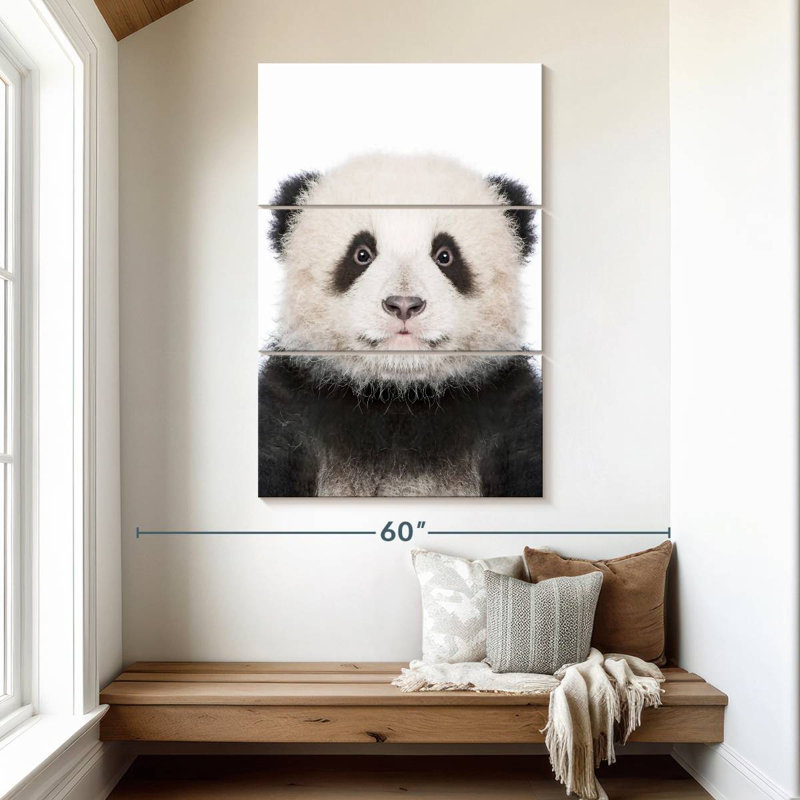 Brampt Panda Portrait, 50" H x 32" W