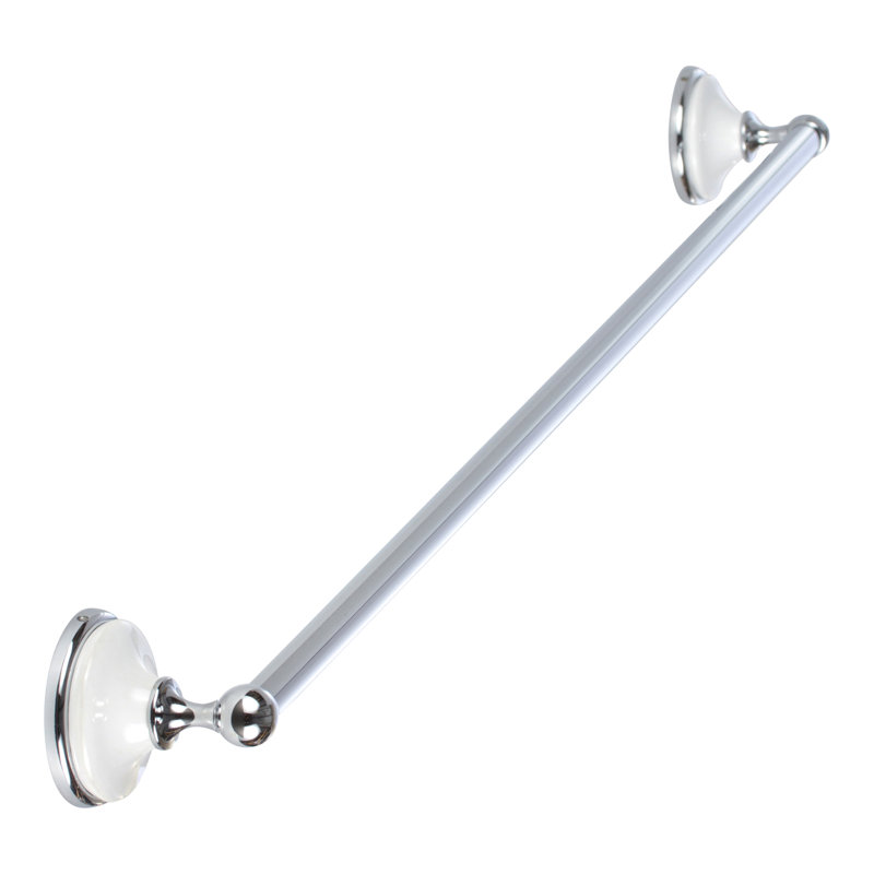 Porte-serviettes 30 po Brighton, chrome poli avec porcelaine blanche