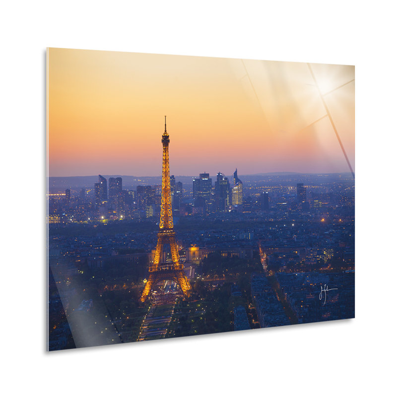 Eiffel Tower At Sunset by Jim Zuckerman - No Frame Print on Plastic / Acrylic, 65cm H x 95cm W