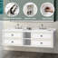 Support mural pour meuble-lavabo double - base seulement (plateau non inclus)