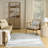 Nourison Washable Charm 5' x 7' Blue Ivory Contemporary Indoor Rug-117807483
