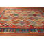 Tapis oriental coloré en laine Kilim 8 x 10