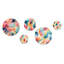 Corderia - Ensemble abstrait d'art mural abstrait rond de 5