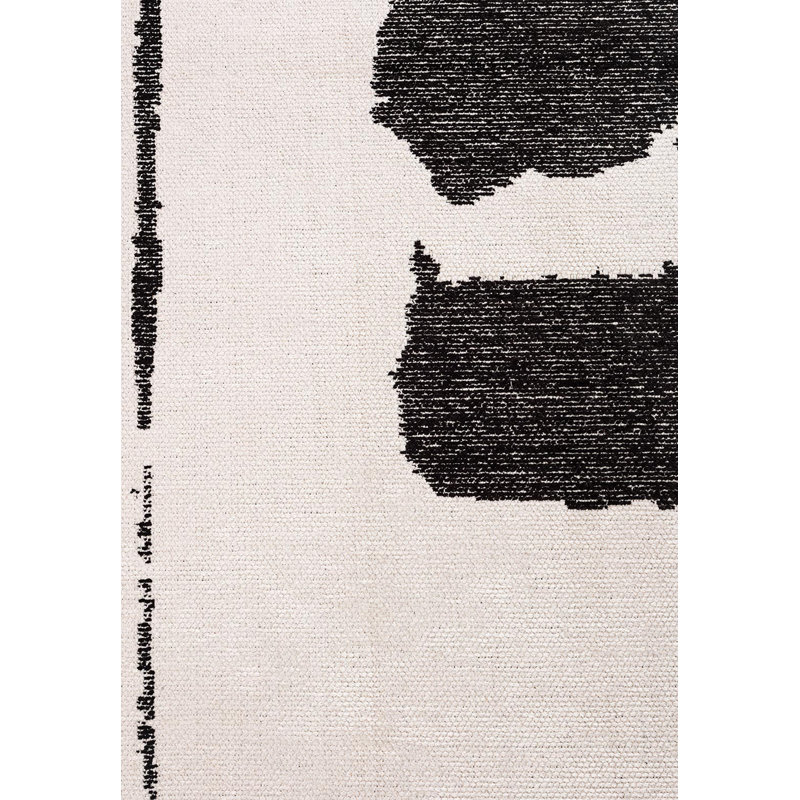Mid Century Modern Abstract Opart Rug, Rectangle 6'7" x 8'3"