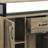 3-Door Rustic Oak Server For Dining - Spacious Shelf Space Dishes Finish Storage With Custom Options