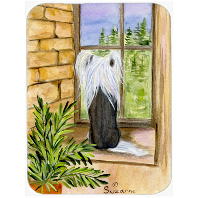 East Urban Home Chinese Crested Glass Cutting Board