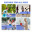Table de tennis de table pliable de 6 pi avec surface de jeu en panneau de fibres à densité moyenne de 12 mm, ensemble de table de ping-pong bleu moyen avec filet, 2 raquettes et 3 balles pour les loisirs en salle