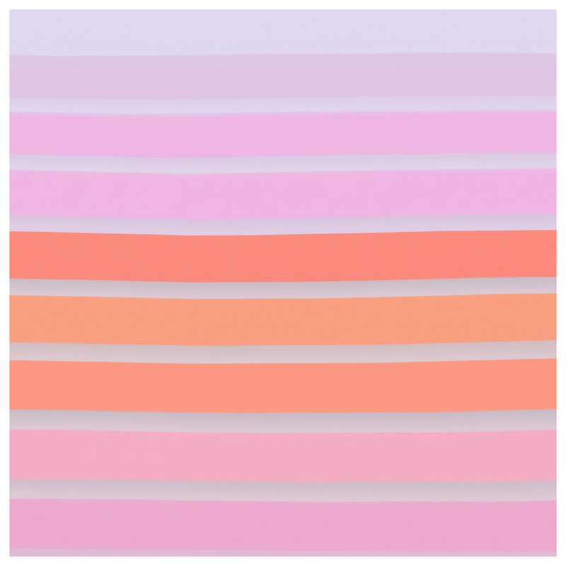 Pink Orange Stripes Double Sided Throw Pillows, 20 x 20 inches