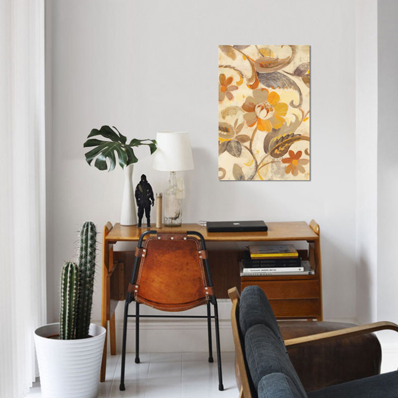 « detail of right side, jardin d’automne », reproduction d’art sur toile, H 18 po x l 26 po x P 1,5 po, Toile tendue