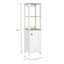Bathroom Cabinet With Four Shelves And Single Door - Structure Chic Style