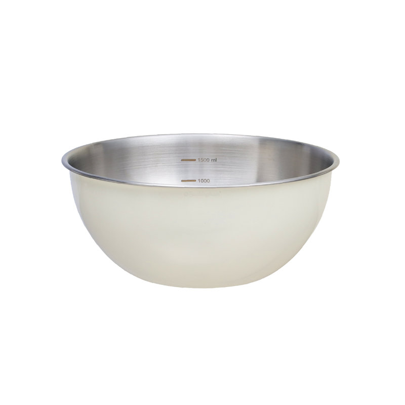 Buckingham Stainless Steel Deep Mixing Bowl  , Cream