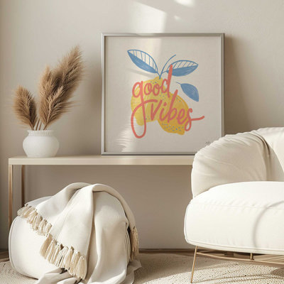 " Good Vibes Lemon Poster "