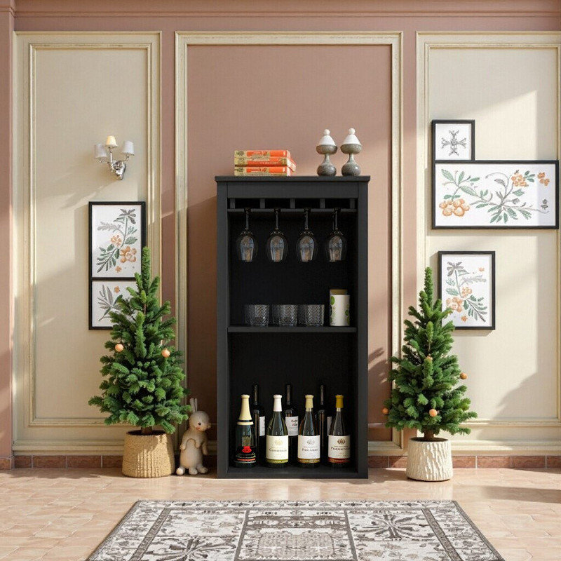 Bar à vin modulaire avec huche et tablettes de rangement