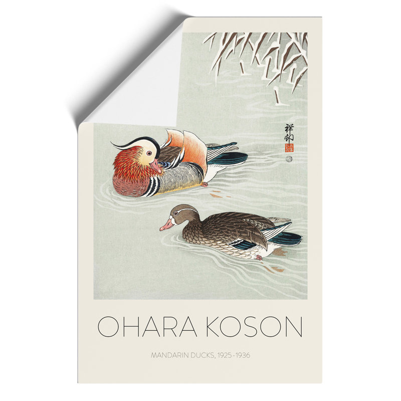 Mandarin Ducks - No Frame Print, 42cm H x 30cm W x 0.1cm D