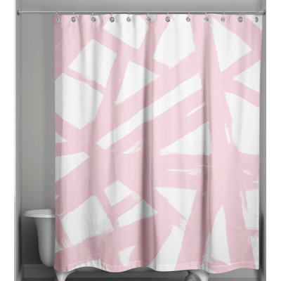 Abril Machine Washable Polyester Single Shower Curtain