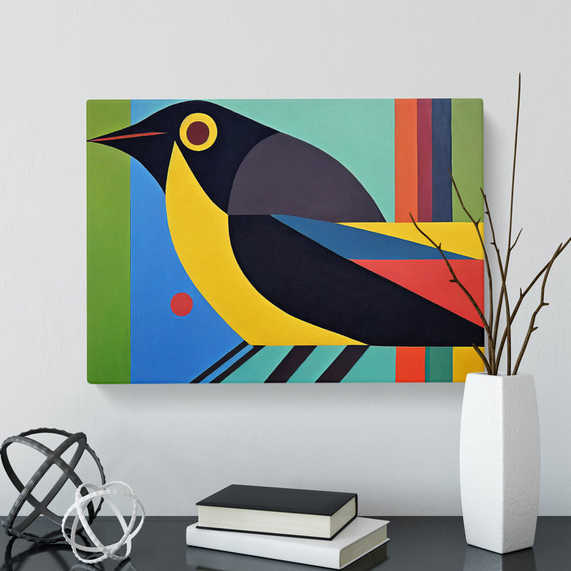Eye Catching Bird - Wrapped Canvas, 40cm H x 60cm W x 3cm D