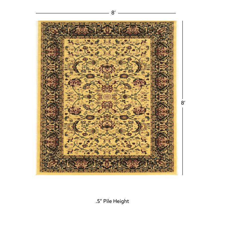 Lozoya Oriental Indoor Rug, Square 8'