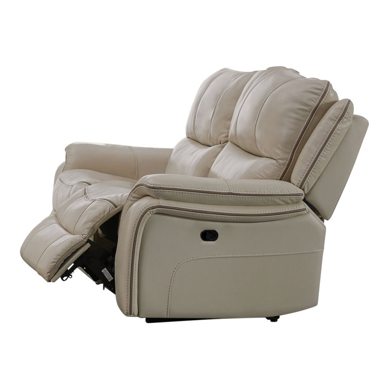 Causeuse inclinable rembourrée 68 "Virtyt, Polyester beige