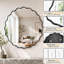 Aluminium Cylinder Wall Overmantel Mirror-800519226
