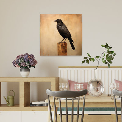Contemporary The Crow With Crow Black Crow Art