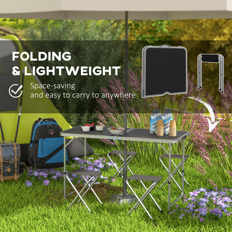Champale Patio Dining Set with Rectangular Table