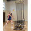 Filet d'entraînement Volleyball Setter avec hauteur et angle réglables - 5 réglages, roues verrouillables, équipement de pratique de pointage portable pour l'intérieur et l'extérieur