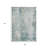 3' X 5' Turquoise And Ivory Abstract Washable Indoor Outdoor Area Rug