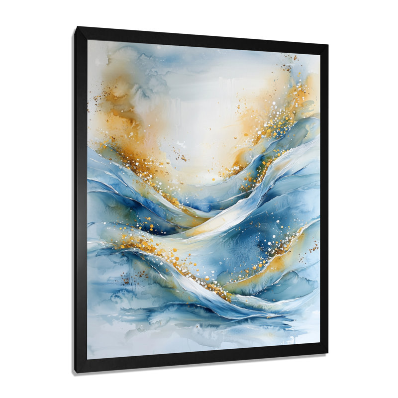 Souder - Abstract Wall Art Prints, Noir, noir, noir, noir, H 20 po x l 12 po, Reproduction encadrée d'une seule photo
