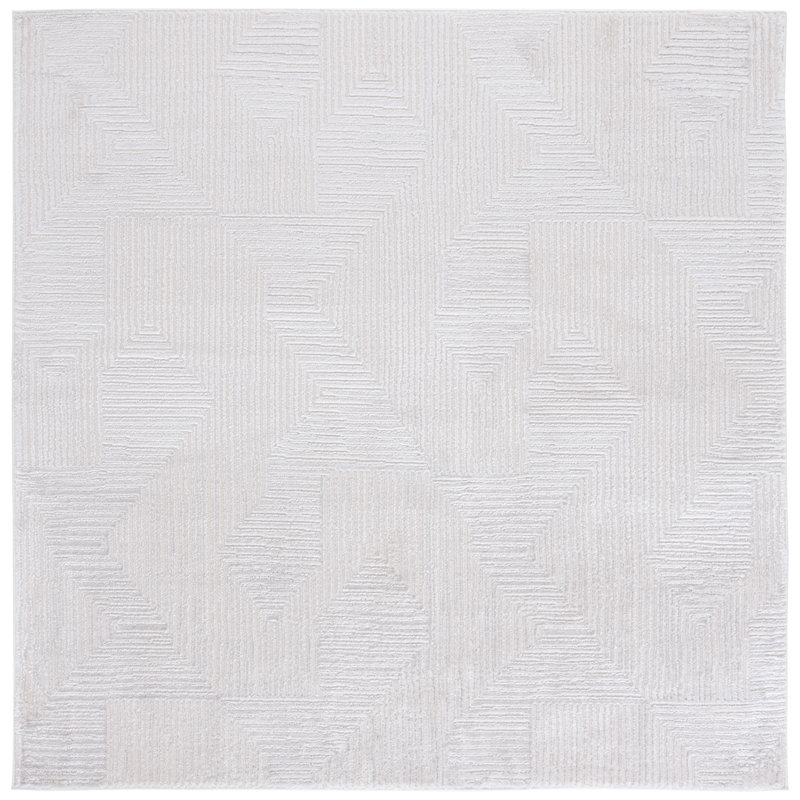 Mahiras Performance Abstract Rug, Square 6'7"