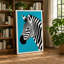 Zebra In Profile Modern - Print-136784366-136784363