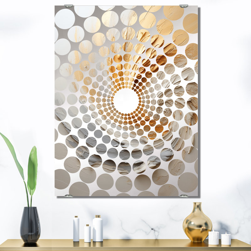 Chatwin - Miroir mural à spirales abstraites grand MIR137931, 40 po x 30 po