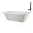 60" x 32" Acrylic Soaking Drop-In Bathtub, Drain Included-97541416