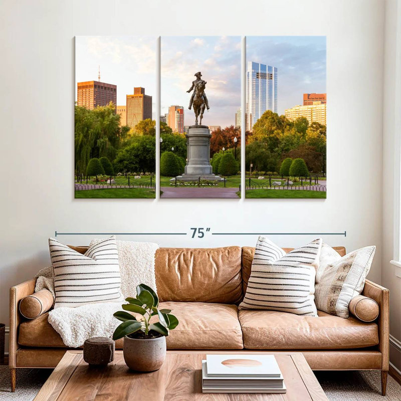 Washington Equestrian Statue, 42" H x 65" W