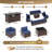 Melisandra Wicker 12 - Person Seating Group with Cushions and Fire Pit, Patio Sectional Conversation Set-349813964-397728654